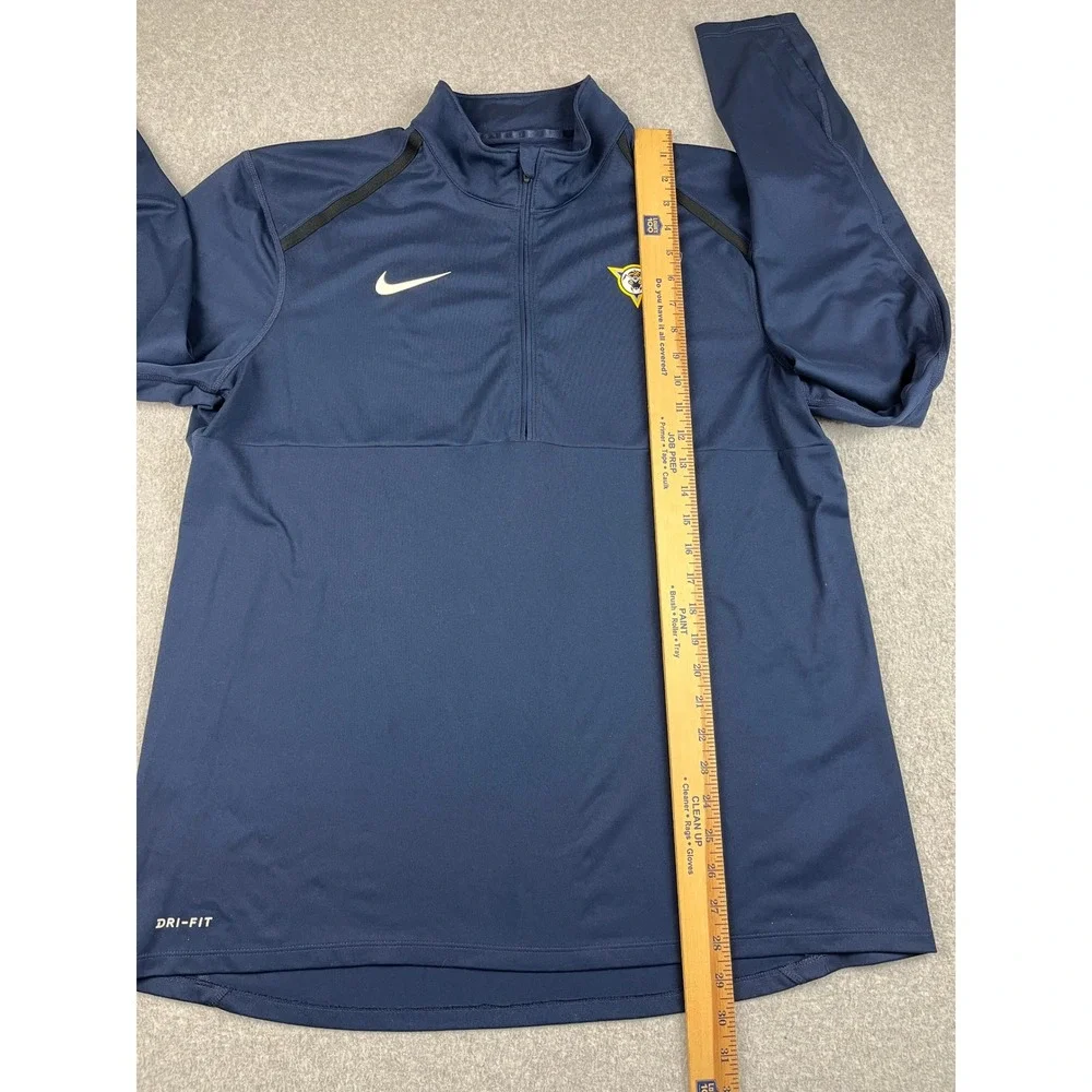Nike Mad Ants Pullover Mens XL NBA G-League Blue Dri-FIT Quarter Zip Jacket